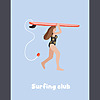 Surfing club 14 Surfing club poster